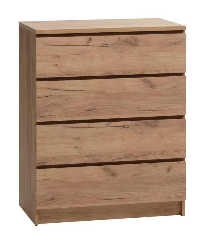 Cómoda LIMFJORDEN 4 caj color roble nat en Madera natural - Cómodas, Uruguay | JYSK