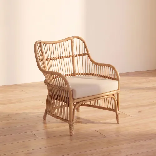 Butaca Rattan Natural-beige Kona Natural en Madera natural - Sillones y sofás, Uruguay | Divino