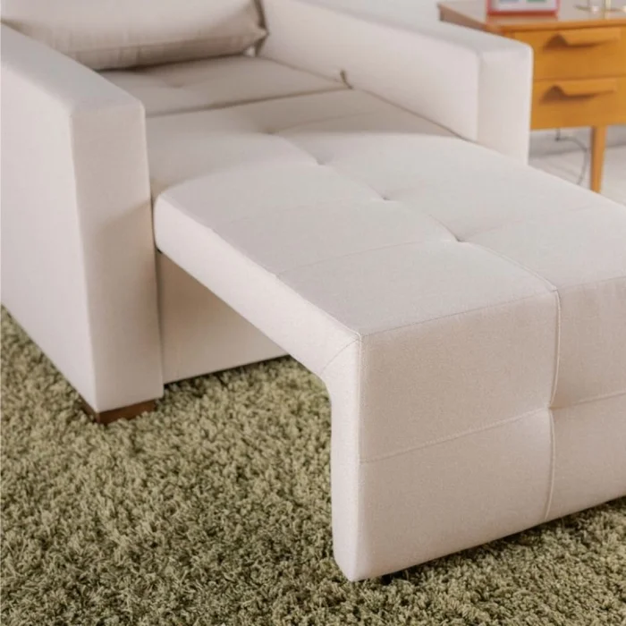 Sofá Cama Torres 1 Cuerpo - Beige en Beige - Sillones y sofás, Uruguay | Fábrica Italiana, vista 4