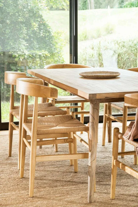 MESA COMEDOR NORDICA - OLMO NATURAL - 1.80 X 0.90 MTS en Madera natural - Mesas de comedor, Uruguay | La Iberica, vista 5