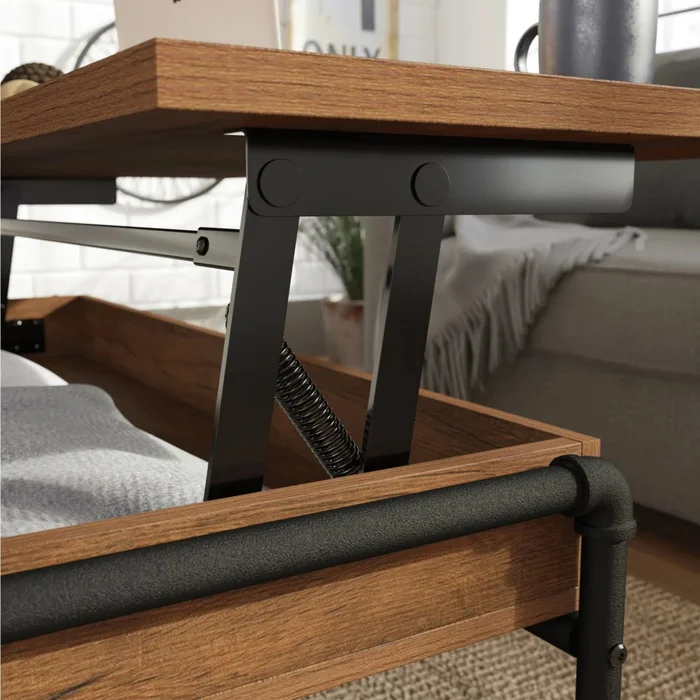 Mesa Ratona Articulada - Sauder - Linea Iron City en Madera natural - Mesas de living, Uruguay | Ecowood, vista 5