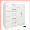 Comoda 5 cajones y puerta – Miami - Cómodas, Uruguay | Punto Unión, vista 1 de 7