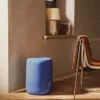 Mesa auxiliar exterior Mesquida de cerámica con acabado azul glaseado Ø 35 cm en Azul - Mesas de arrimo, Uruguay | Kavehome, vista 2 de 7
