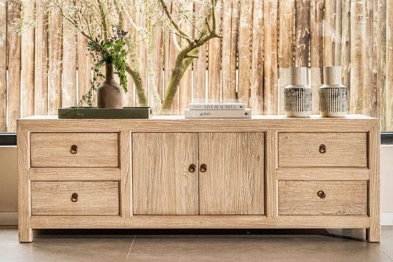 APARADOR BAJO / RACK TIRRENO - 1.80 MTS en Madera natural - Muebles para TV, Uruguay | La Iberica, vista 3