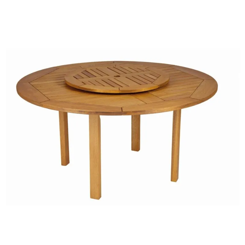 Mesa de Patio Centro Giratorio - Ipanema en Madera natural - Muebles para el exterior, Uruguay | Rústico Hogar