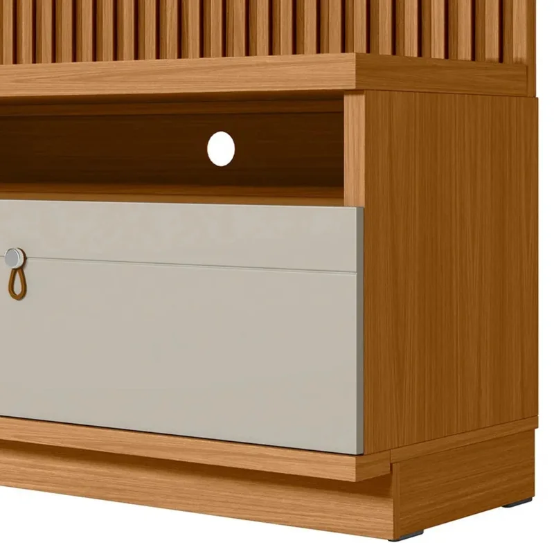 Modular para Tv Ouro Rack + Panel 1.8 - Línea Haus en Madera natural - Muebles para TV, Uruguay | Ecowood, vista 4