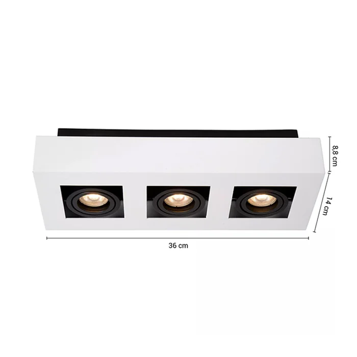 Lámpara de Techo Walle 3 Blanco en Blanco - Lámparas colgantes, Uruguay | Serlux, vista 5