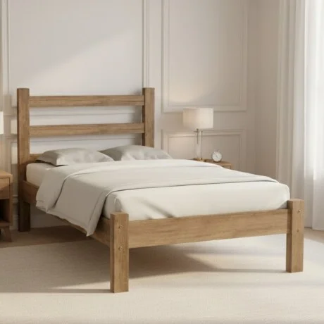 Cama 2 plazas Sofia en Marrón - Dormitorio, Uruguay | La Cueva Muebles, vista 5