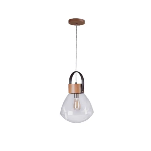 Lámpara Colgante Lampadari Vidrio y Madera – Mediano - Lámparas colgantes, Uruguay | Berna home