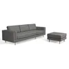 Sillón Con Chaise 3 Cuerpos Tela-premium Gris Easy Clean Luxor Gris Osc en Gris - Sillones y sofás, Uruguay | Divino, vista 3 de 6