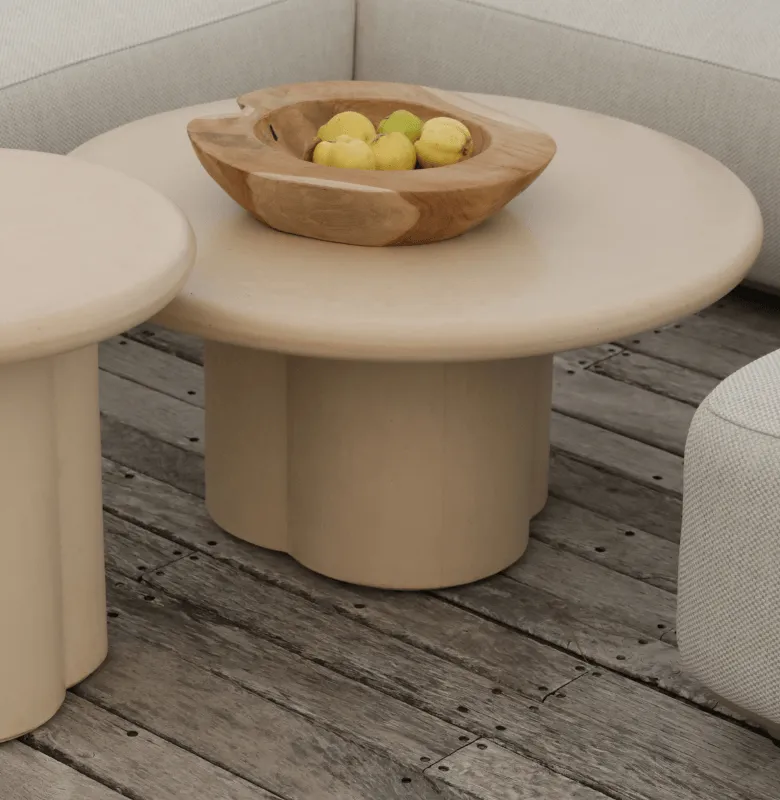 MESA LIVING OLBIA en Beige - Muebles para el exterior, Uruguay | Masinfinito Casa