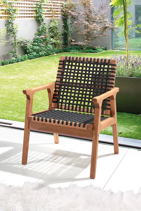 POLTRONA TRACO CUERDA NEGRA 58x72x83CM JATOBA en Madera natural - Muebles para el exterior, Uruguay | Vinibel, vista 6