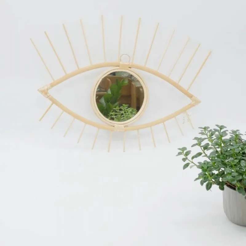 Espejo Decorativo OJO en Madera natural - Espejos, Uruguay | Finkel