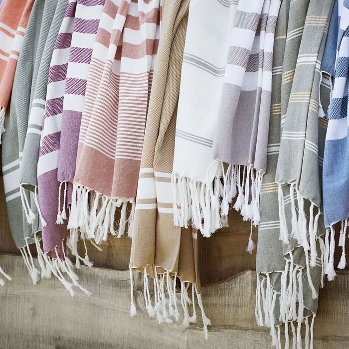 Toalla Beige White & Gold en Beige - Textiles, Uruguay | De Arcos, vista 2