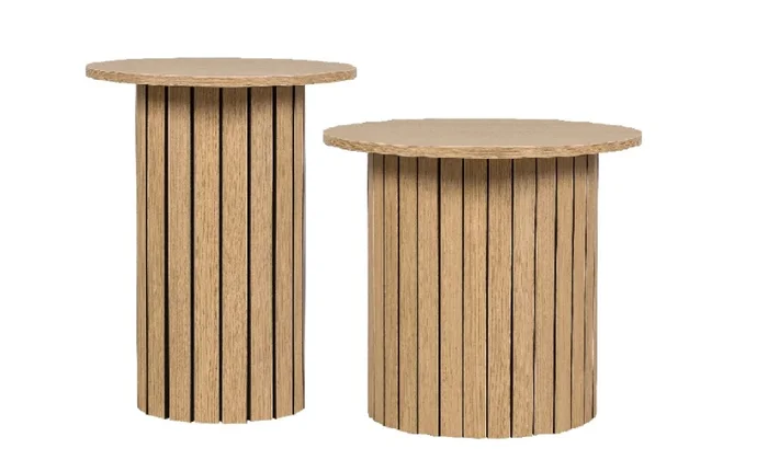 Set Mesas Línea NATURA en Madera natural - Mesas de living, Uruguay | Finkel
