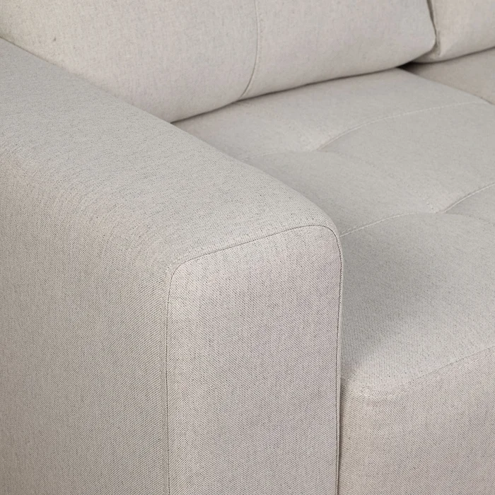 Sillón 2 Cuerpos Tela Natural-beige Piria Arena en Beige - Sillones y sofás, Uruguay | Divino, vista 4