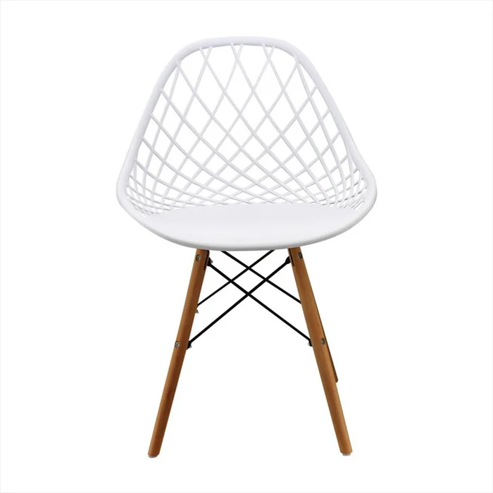 SILLA KAILA DSW MADERA - COLOR BLANCA en Blanco - Sillas, Uruguay | Champagne Home, vista 3