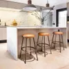 BANCO DE BAR CLUB - CUERO ITALIANO CARAMELO - Sillas, Uruguay | La Iberica, vista 8 de 12