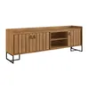 Rack Trendy 140 cm - Olmo (Pie Nergo) - Muebles para TV, Uruguay | Berna home, vista 1 de 2