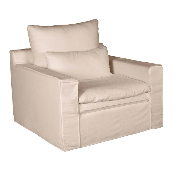 Sofá 1 Cuerpo Tela Natural-beige Positano Beige en Beige - Sillones y sofás, Uruguay | Divino, vista 2