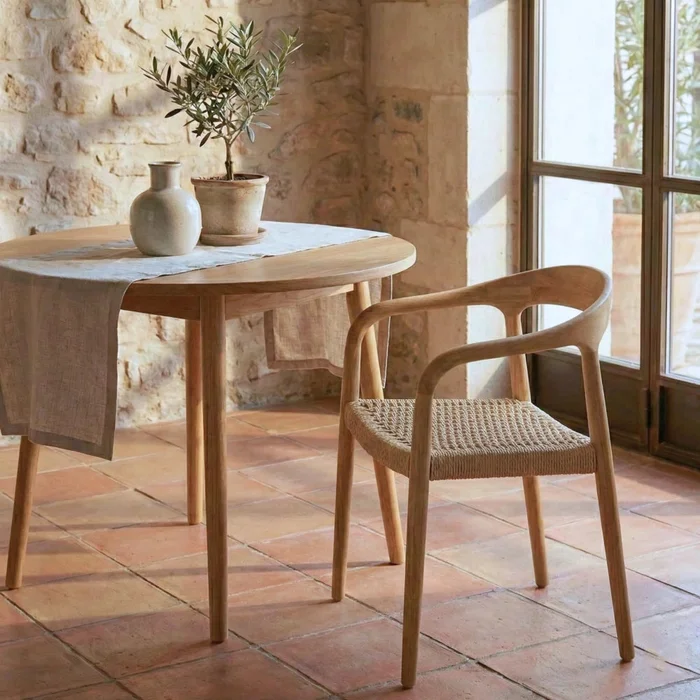 Silla de Comedor Madera natural Beige Bali - Línea Serena en Beige - Sillas, Uruguay | Ecowood, vista 3