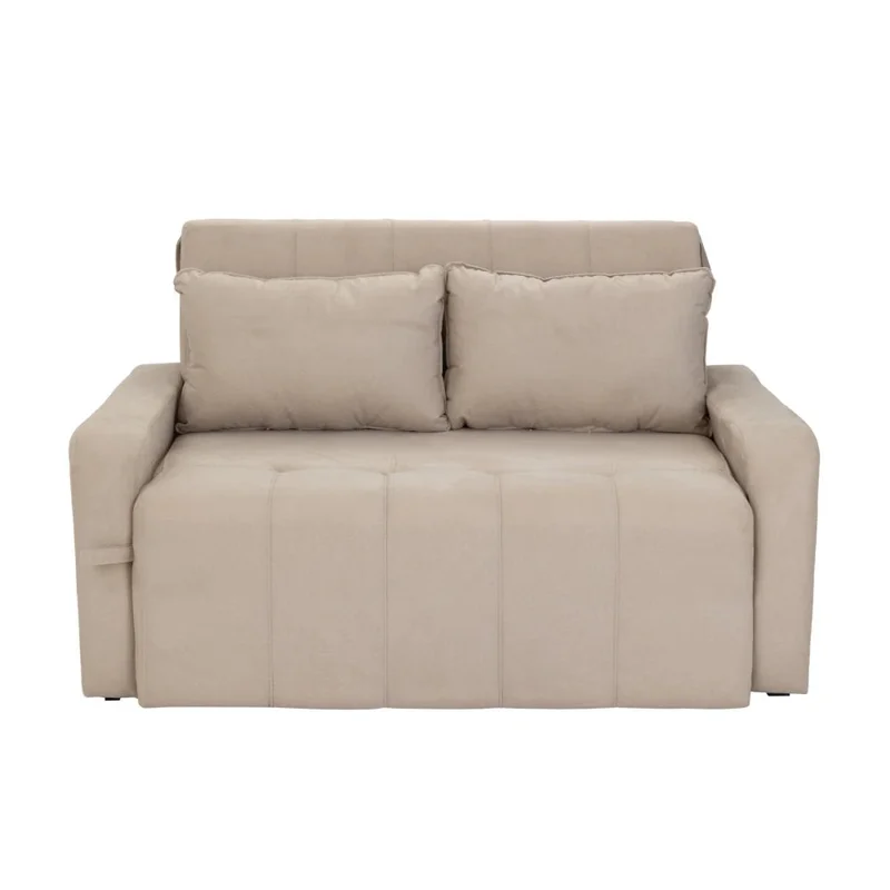 Sofá Cama Atis New con Baúl - Beige en Beige - Sillones y sofás, Uruguay | Ecowood, vista 3