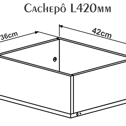 Cajon macetero L420 Estanteria Modular  | 25752 - Bibliotecas, Uruguay | World Vigo
