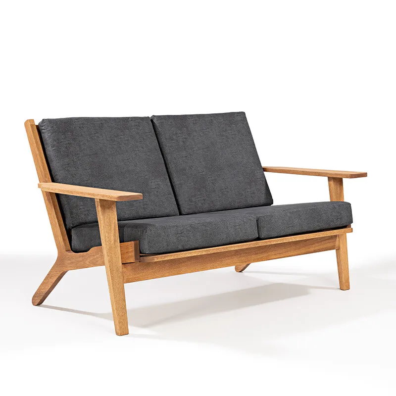 SOFA LOTUS 2 LUGARES ACQUABLOCK NEGRO 144x87x86CM JATOBA - Muebles para el exterior, Uruguay | Vinibel
