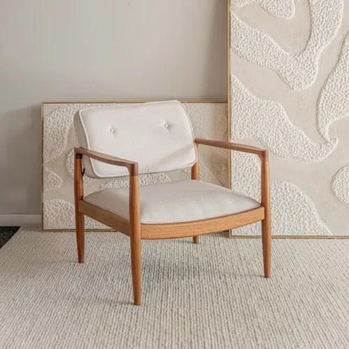 Butaca Hanna en Beige - Butacas, banquetas y puffs, Uruguay | Fabrica Italiana