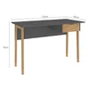 Escritorio 1 cajón Combinada con Patas en Madera - MDP - Linea Melilla en Gris - Escritorios y sillas de escritorio, Uruguay | Mulata, vista 7 de 8