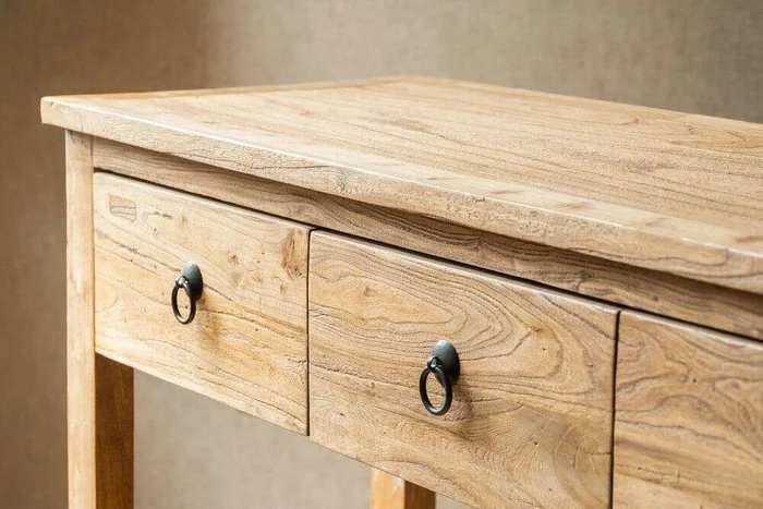 APARADOR / MESA DE ARRIMO OLMO - 1.20 MTS en Madera natural - Bibliotecas, Uruguay | La Iberica, vista 8