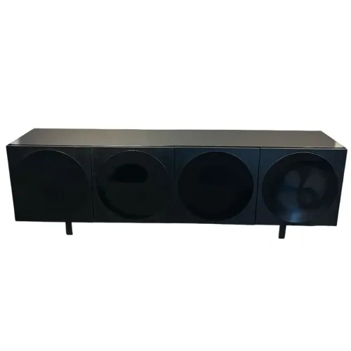 Vajillero de 4 puertas 2.40mts - Color negro - Producto con detalles. en Negro - Aparadores y recibidores, Uruguay | Champagne Home