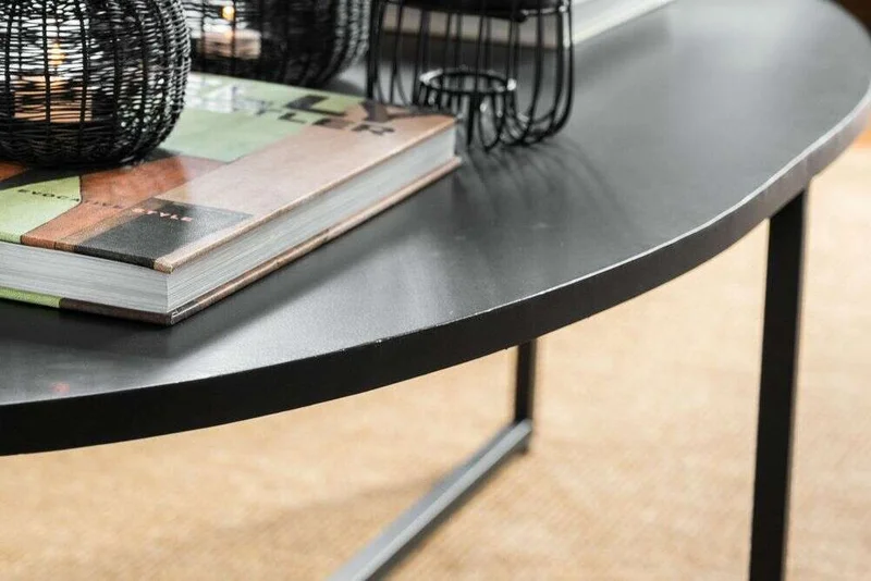 MESA OVAL - TOTAL BLACK en Negro - Mesas de living, Uruguay | La Iberica, vista 3