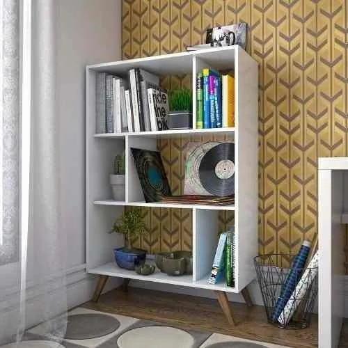 Biblioteca Estanterias Linea Retro Living Comedor Bla Rt3015 en Blanco - Bibliotecas, Uruguay | Soy Hogar, vista 4