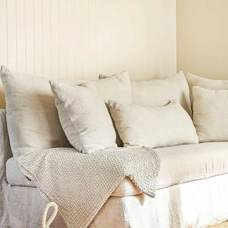 SILLON MANUELA ESQUINERO - LINO en Off-white - Sillones y sofás, Uruguay | La Iberica