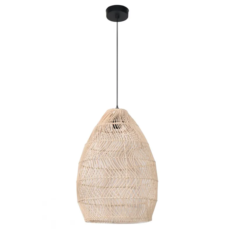 Lampara de techo - Rattan Saia en Beige - Lámparas colgantes, Uruguay | Rústico Hogar