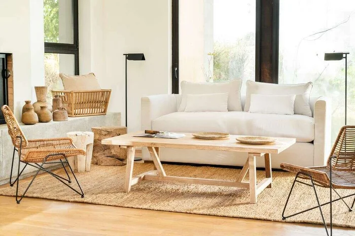 SILLON GINEBRA CURVO - LINO ANTIMANCHAS en Blanco - Sillones y sofás, Uruguay | La Iberica, vista 5