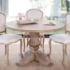MESA COMEDOR REDONDA DE CEDRO EMMA - 1.30 MTS en Madera natural - Mesas de comedor, Uruguay | La Iberica, vista 4 de 4