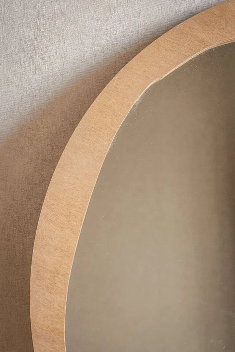 ESPEJO REDONDO IRREGULAR NATURAL - 75 CMS en Madera natural - Espejos, Uruguay | La Iberica, vista 5