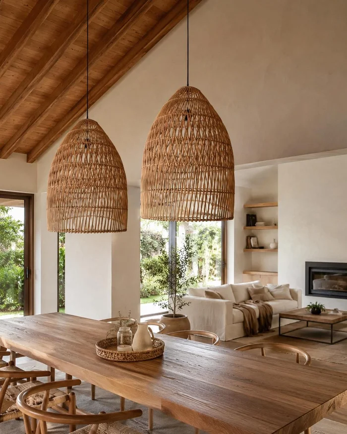 Pantalla Hanoi en Madera natural - Lámparas de mesa, Uruguay | Indrana, vista 2