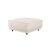 Puff Cuero-100-natural Blanco Romeo Tp2 Grano en Blanco - Sillones y sofás, Uruguay | Divino, vista 3 de 3