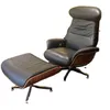 POLTRONA RECLINABLE PAIGE- 100% CUERO - NEGRO - PRODUCTO CON DETALLES - en Negro - Butacas, banquetas y puffs, Uruguay | Champagne Home, vista 3 de 5