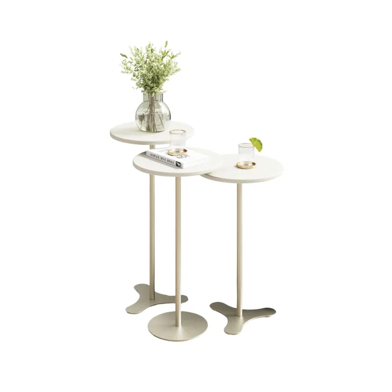 Conjunto de mesas laterales - ORB Blanco - Blanco en Blanco - Mesas de living, Uruguay | Nario Hogar