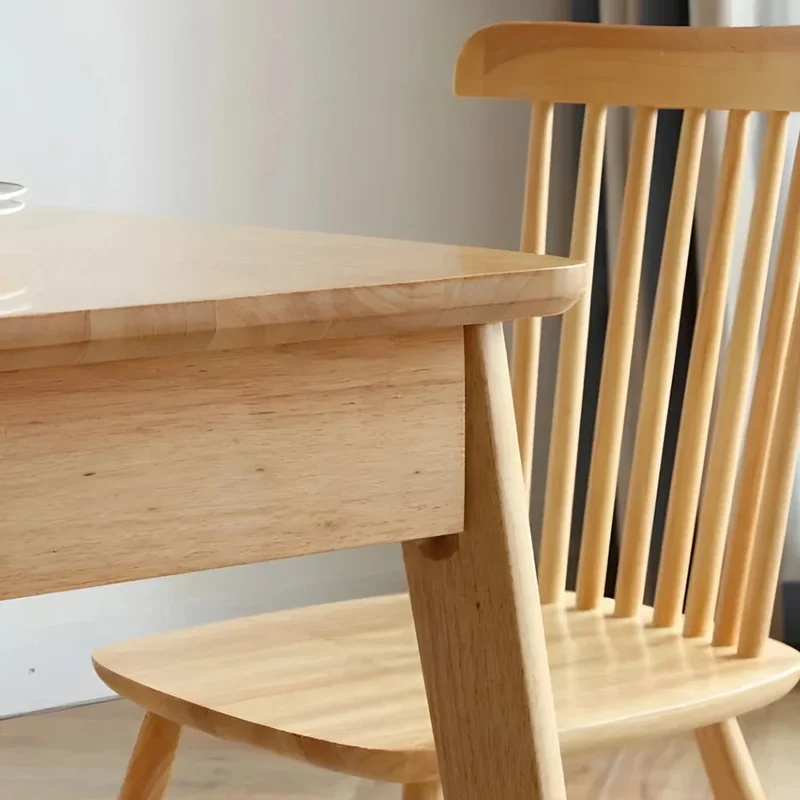 Mesa de comedor Extensible - Madera maciza 120 a 150 cm Elan - Línea Serena en Madera natural - Mesas de comedor, Uruguay | Ecowood, vista 4