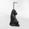 PORTARROLLO SITTING MONKEY Negro  - Decoración, Uruguay | Viasono, vista 3 de 3