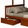 Cucheta 2 plazas y 1 plaza + 2 Cajones - B136 - Nogal en Marrón - Dormitorio, Uruguay | Rústico Hogar, vista 3 de 4