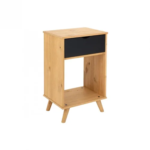 Mesa De Luz 1 Cajón Madera Maciza - Línea Berlín - Mesas de luz, Uruguay | Ecowood