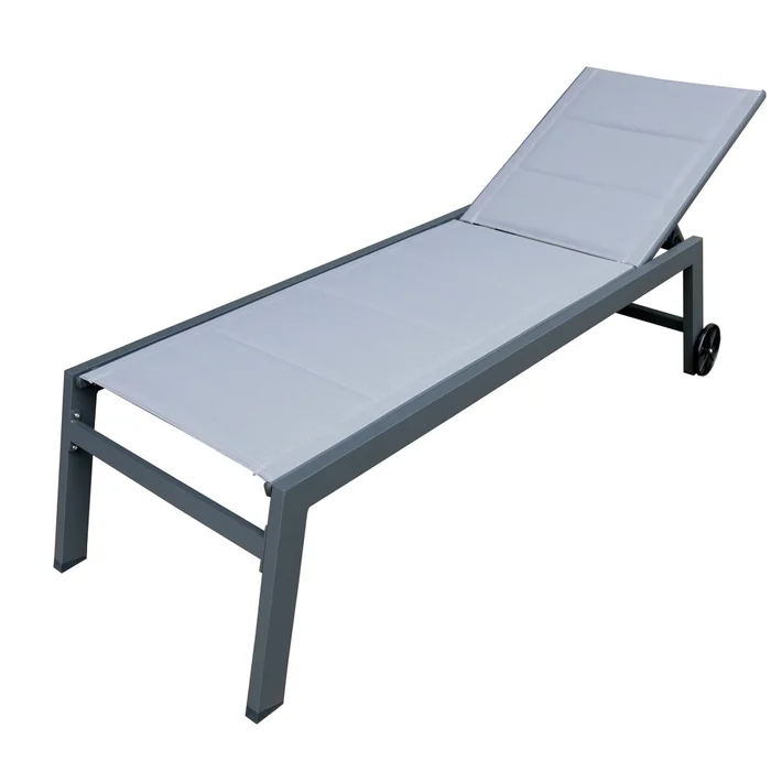 Reposera Aluminio Gris Tenerife en Gris - Muebles para el exterior, Uruguay | Divino, vista 2