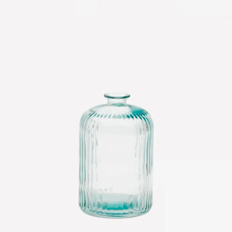 Botella Marba - grande de vidrio reciclado transparente - Jarrones, Uruguay | Kavehome