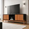 Rack Tannen Puertas Corredizas Freijo/negro 1.80 Mt en Negro - Muebles para TV, Uruguay | Albanés, vista 2 de 2